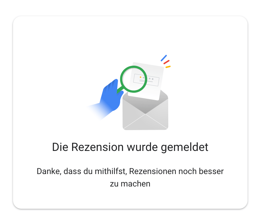 Google Bewertung löschen lassen