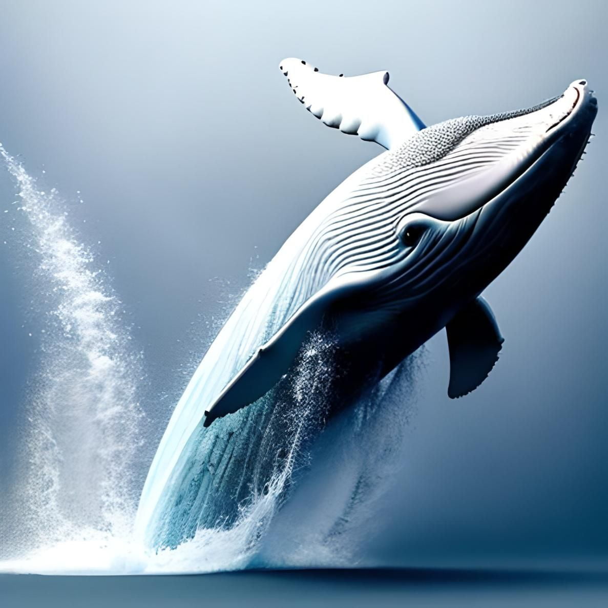 White Whale jumping