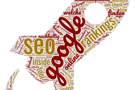 Wortwolke SEO Rakete