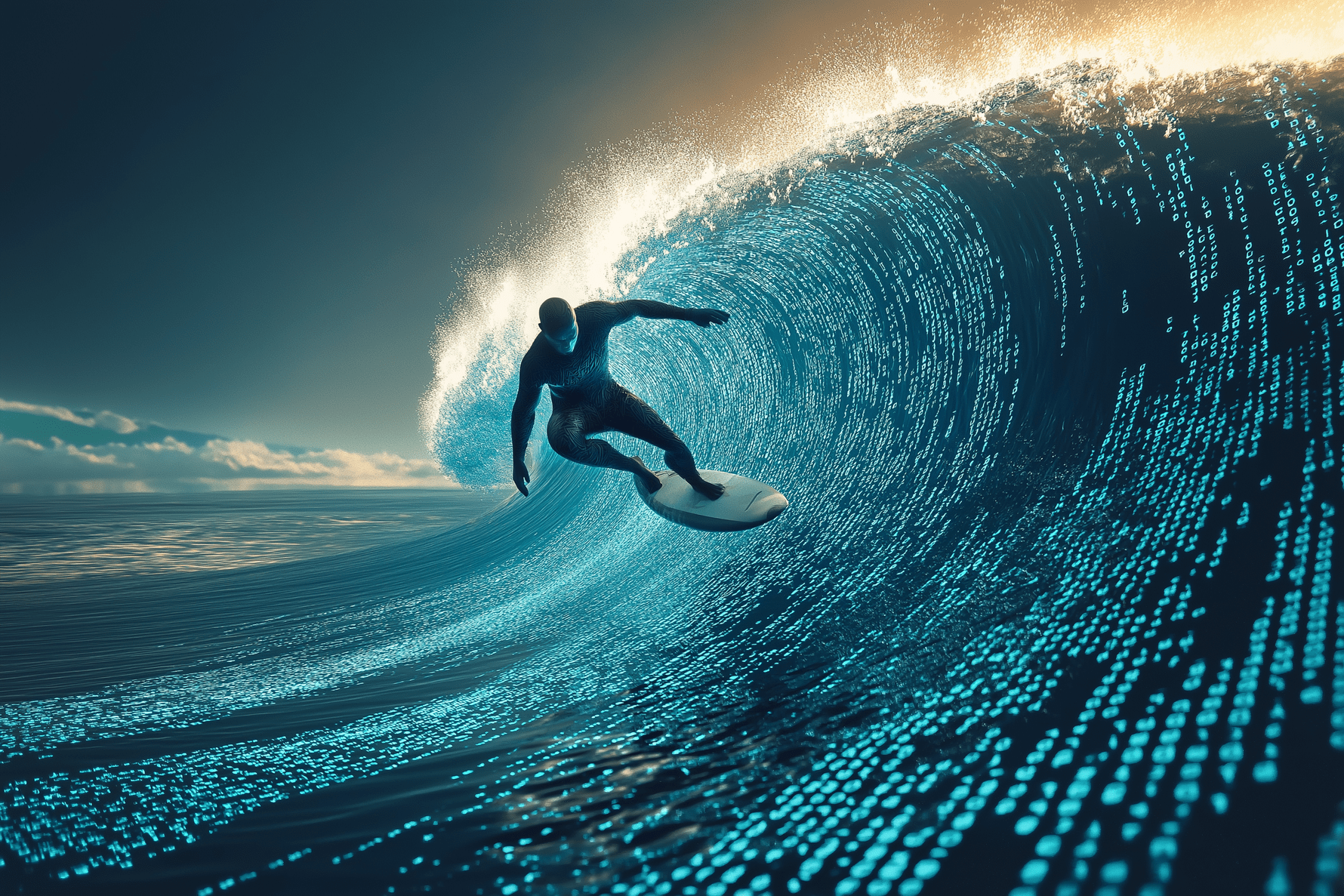 surfer on Keyword wave