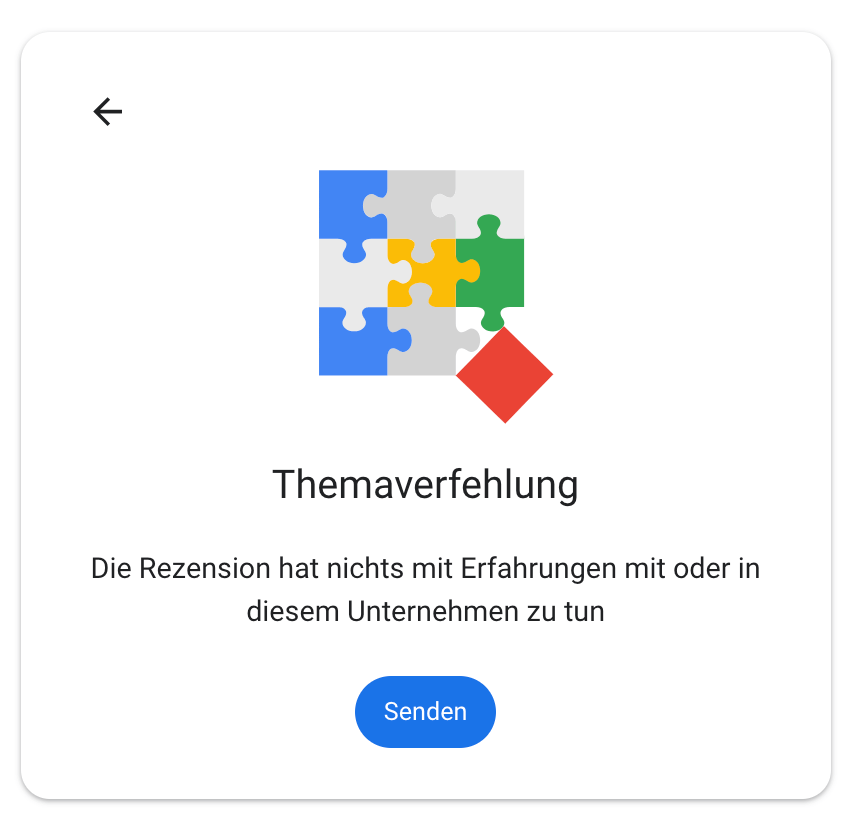 Google Bewertung löschen lassen